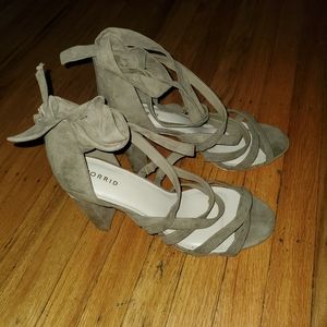 Taupe strappy sandals